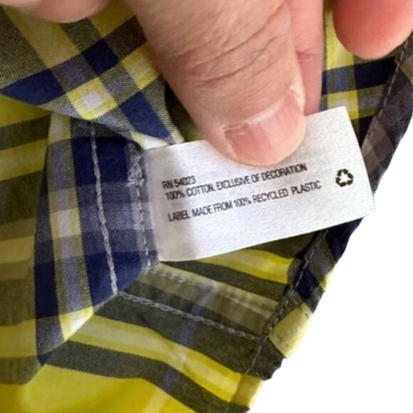 GAP Kids | Yellow/Blue | PLAID SHIRT - Picture 10 of 10